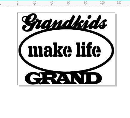 grand kids make life grand 115 x 86 mm
